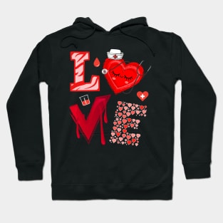 Nurse Love Valentine's Day Hoodie